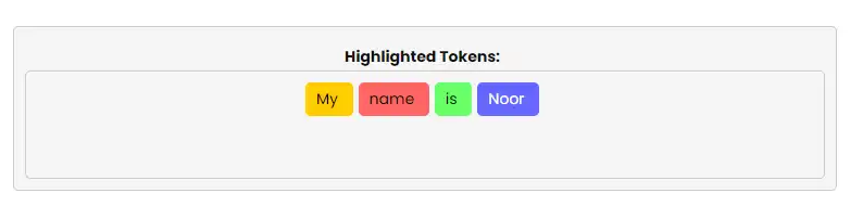 token counter make the highlight token